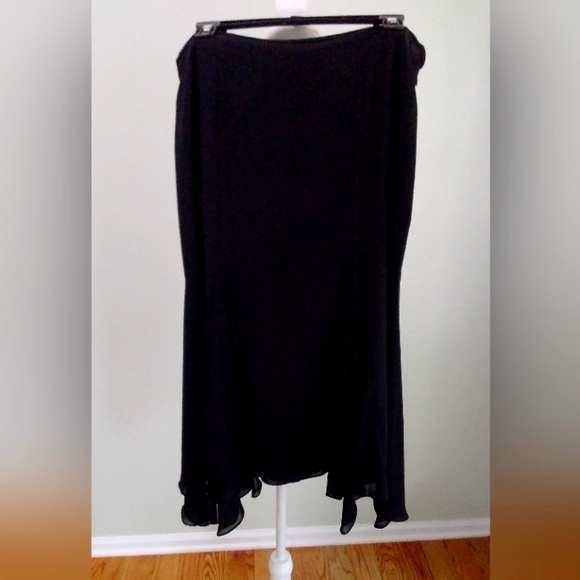 Chaps Midi Handkerchief Hem Skirt - Picture 1 of 2